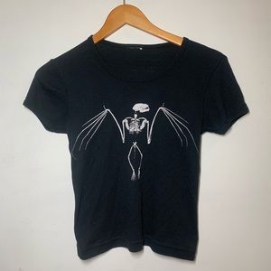 Bat Skeleton Vintage used t-Shirt